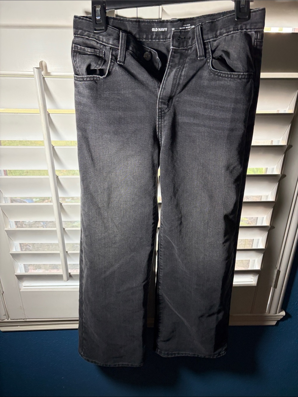 Old Navy kids black baggy wide leg Jeans